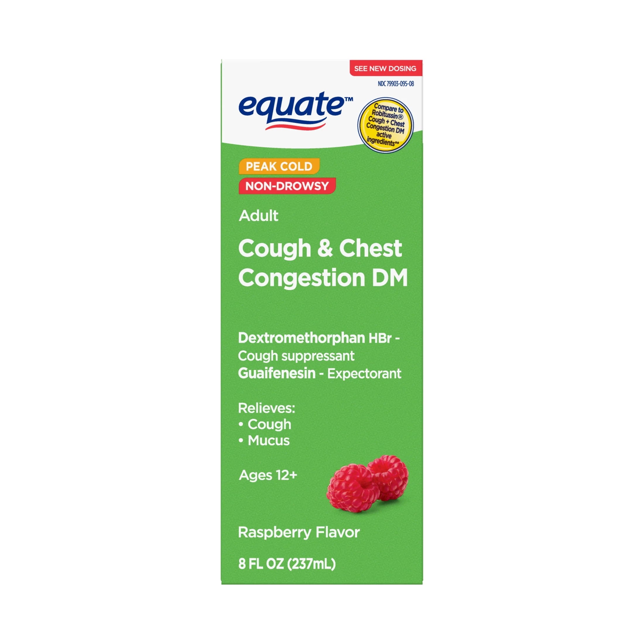 Raspberry Flavor Cough and Chest Congestion DM, 8 fl oz N6608