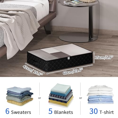 Grey 4 Pack Foldable Underbed Storage Bags E44816