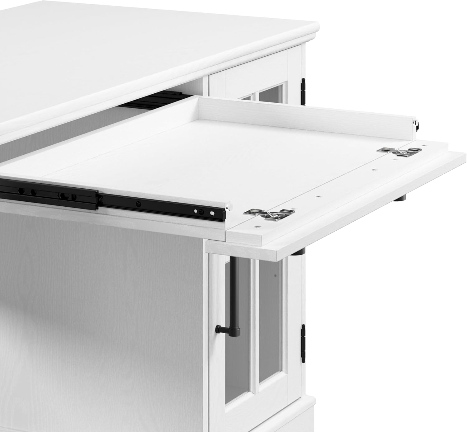 White Ash 60W Computer Desk with Hutch and Storage A121152