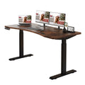 Rustic Brown Electric Standing Desk 55x30 Inch Y586827
