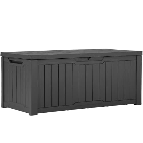 120 Gallon Waterproof Outdoor Storage Box (Light Brown) P6178