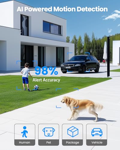 3MP Pan Tilt 360° WiFi Security Camera with Color Night Vision P14976