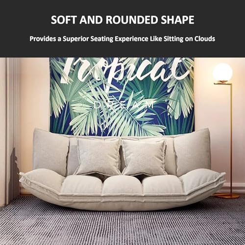 Cotton Linen Twin Size Folding Sofa Bed W714200