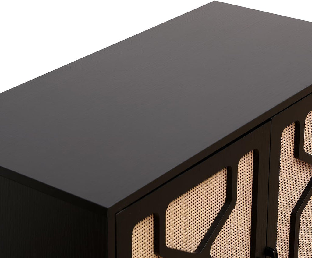 Rattan Sideboard Cabinet with Adjustable Shelf and 2 Doors M767970