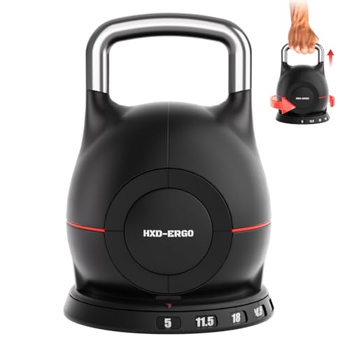 7-in-1 Adjustable Kettlebell, 5-44 LBS Adjustable Weights H2626