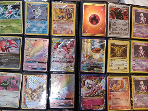 100+ Rainbow Rare Cards Binder Collection with 5 foils T25477
