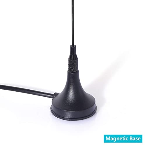 20-1300MHz Police Scanner Antenna Magnetic Base Antenna (2-Pack) M533