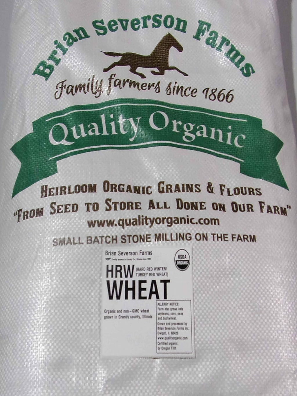 Organic Hard Red Winter Wheat Berries, 15 lbs T418