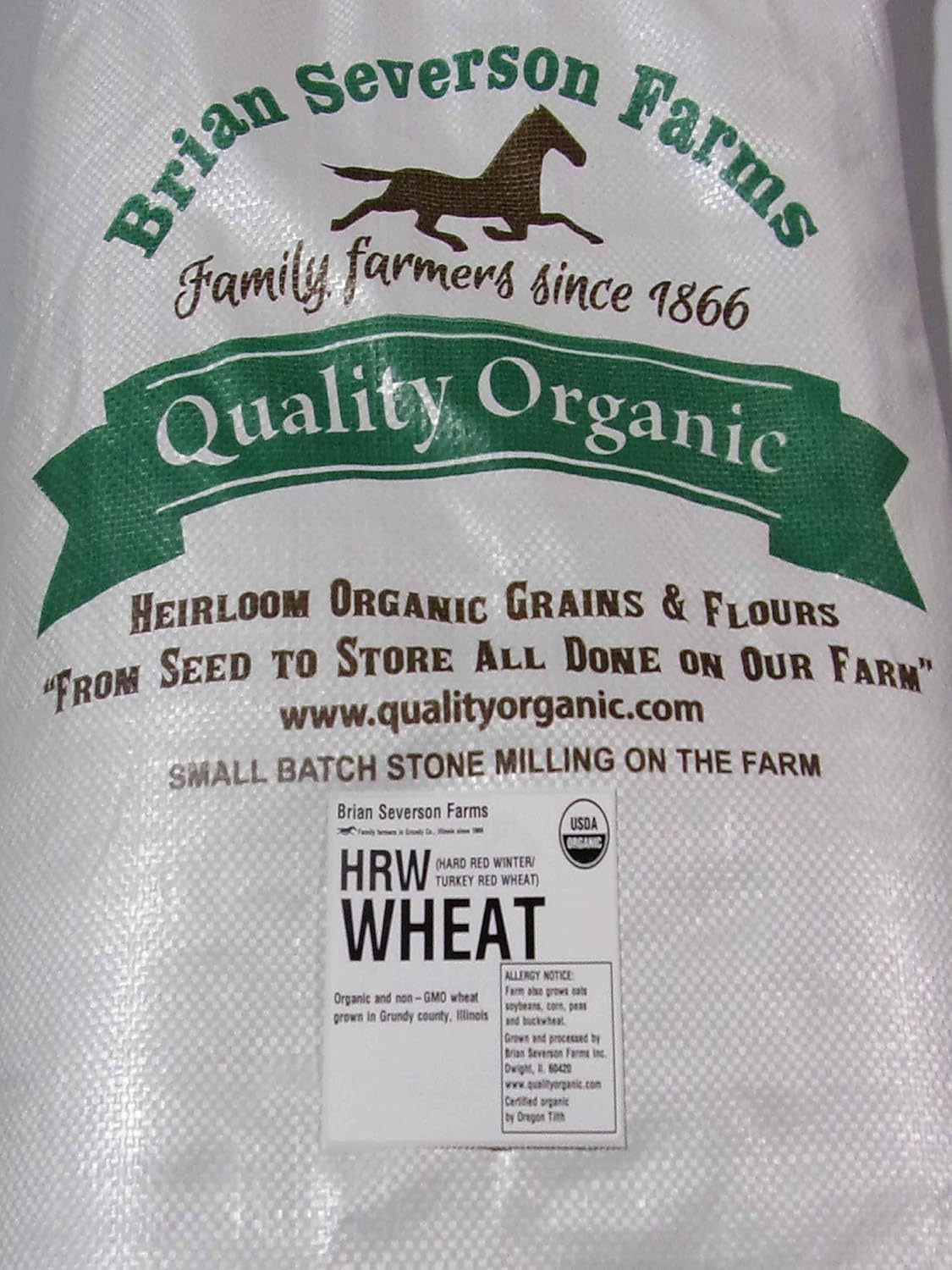 Organic Hard Red Winter Wheat Berries, 15 lbs T418