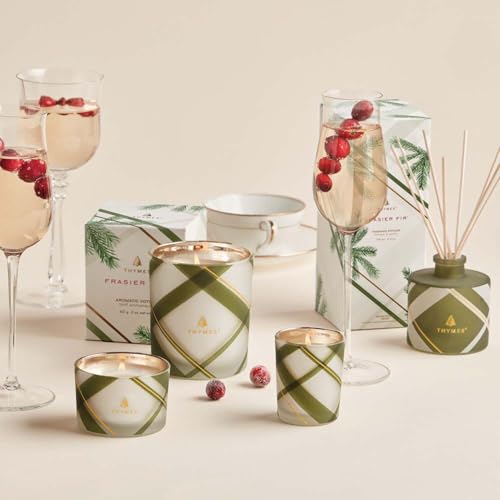 Frosted Plaid Jar Candle (6.5 oz) Y147161