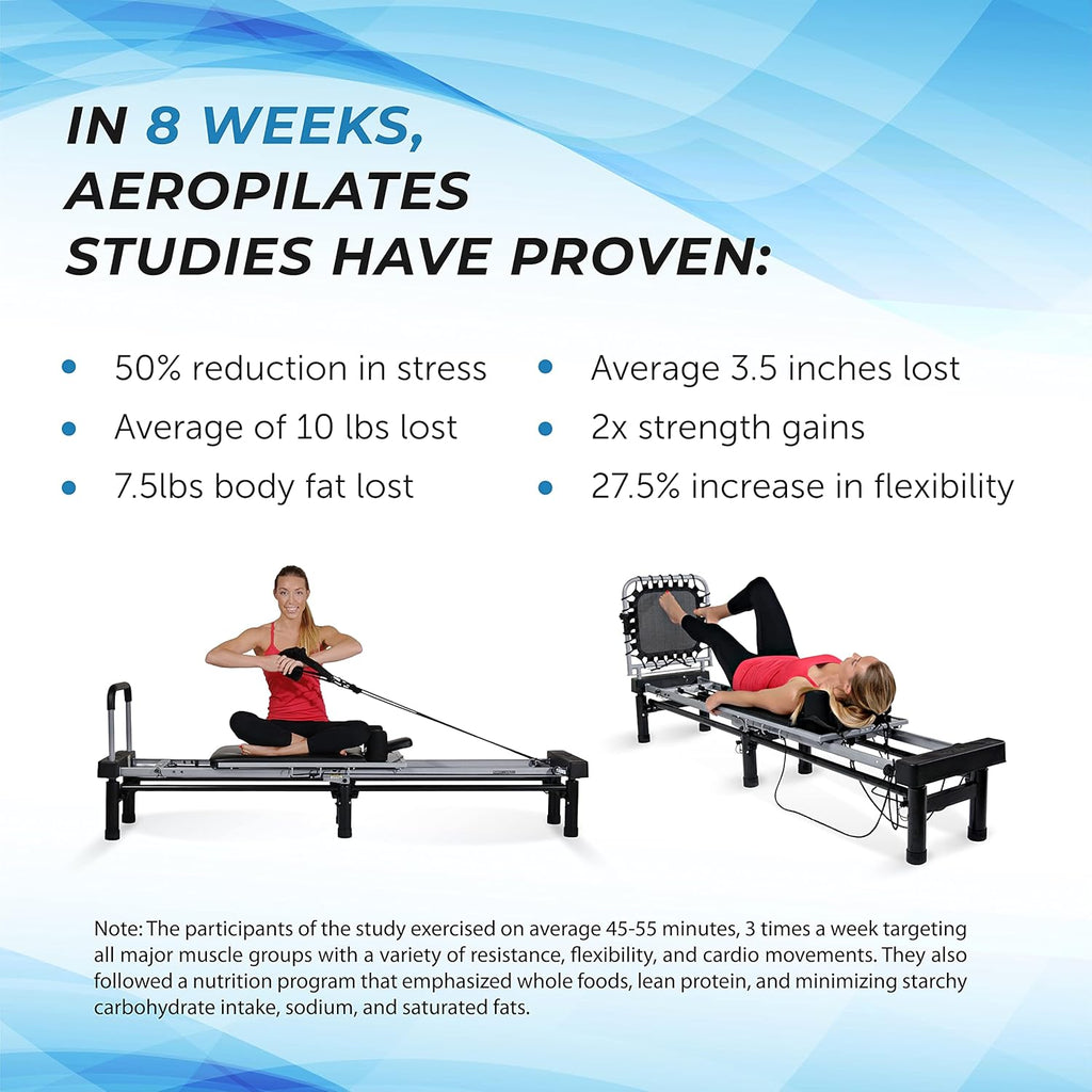 Pilates Reformer Workout Machine with Rebounder, Up to 300 lbs V653416