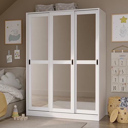 100% Solid Wood Wall Closet System with Sliding Doors N5508