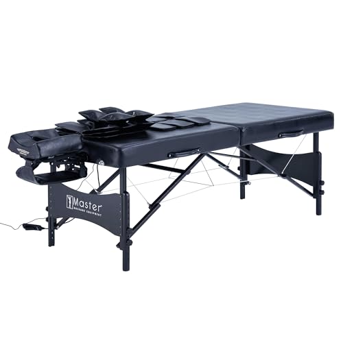 30" Black Portable Massage Table with Airbags Y939