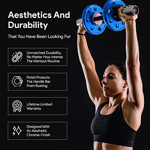2 Inch Loadable Dumbbell Bar Heavy Duty Handle T797