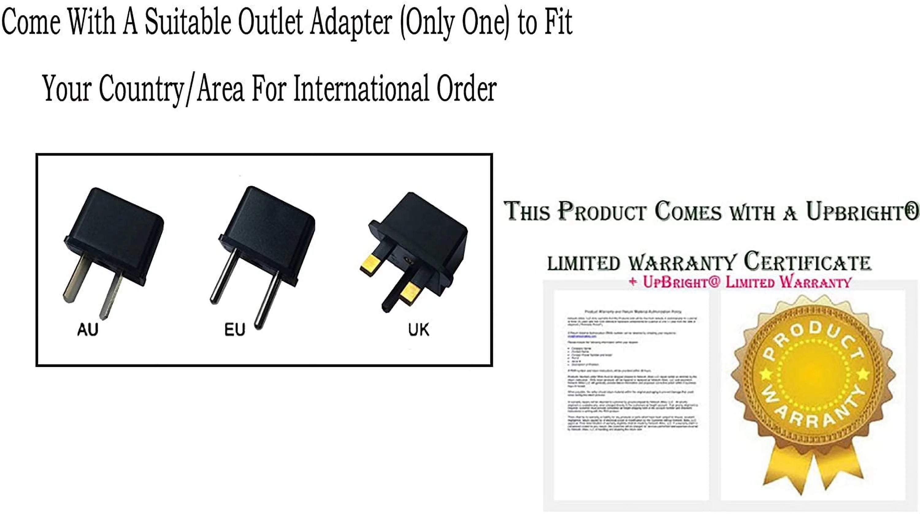 12V DC Power Supply Adapter J493414