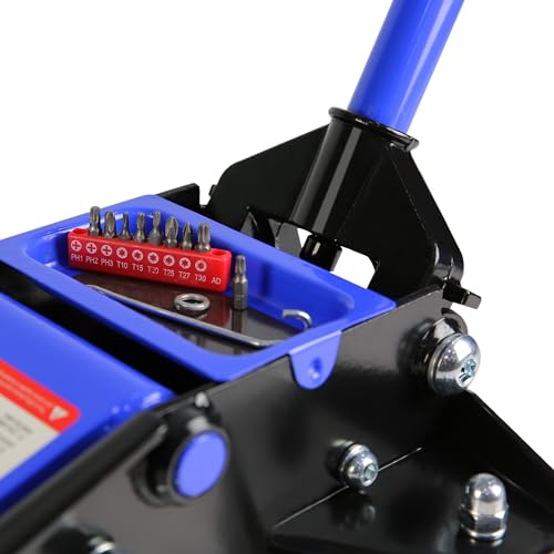 3 Ton Low Profile Hydraulic Steel Floor Jack with Dual Pump Pistons, 6000 lbs Capacity, Lifting Range 3.3"-18.5" Y1988