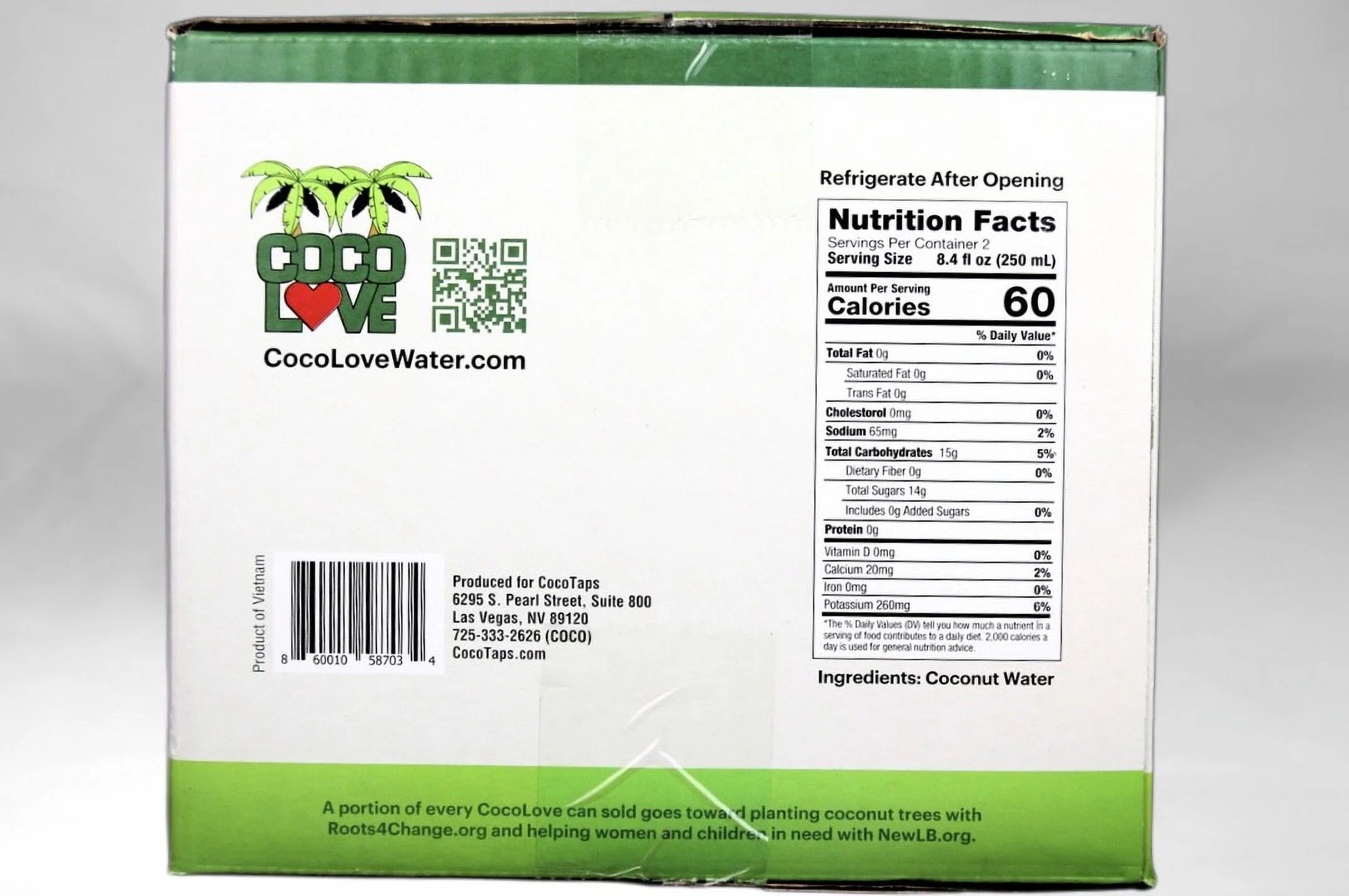 16.9 Fl oz 12 Count Coconut Water H457959