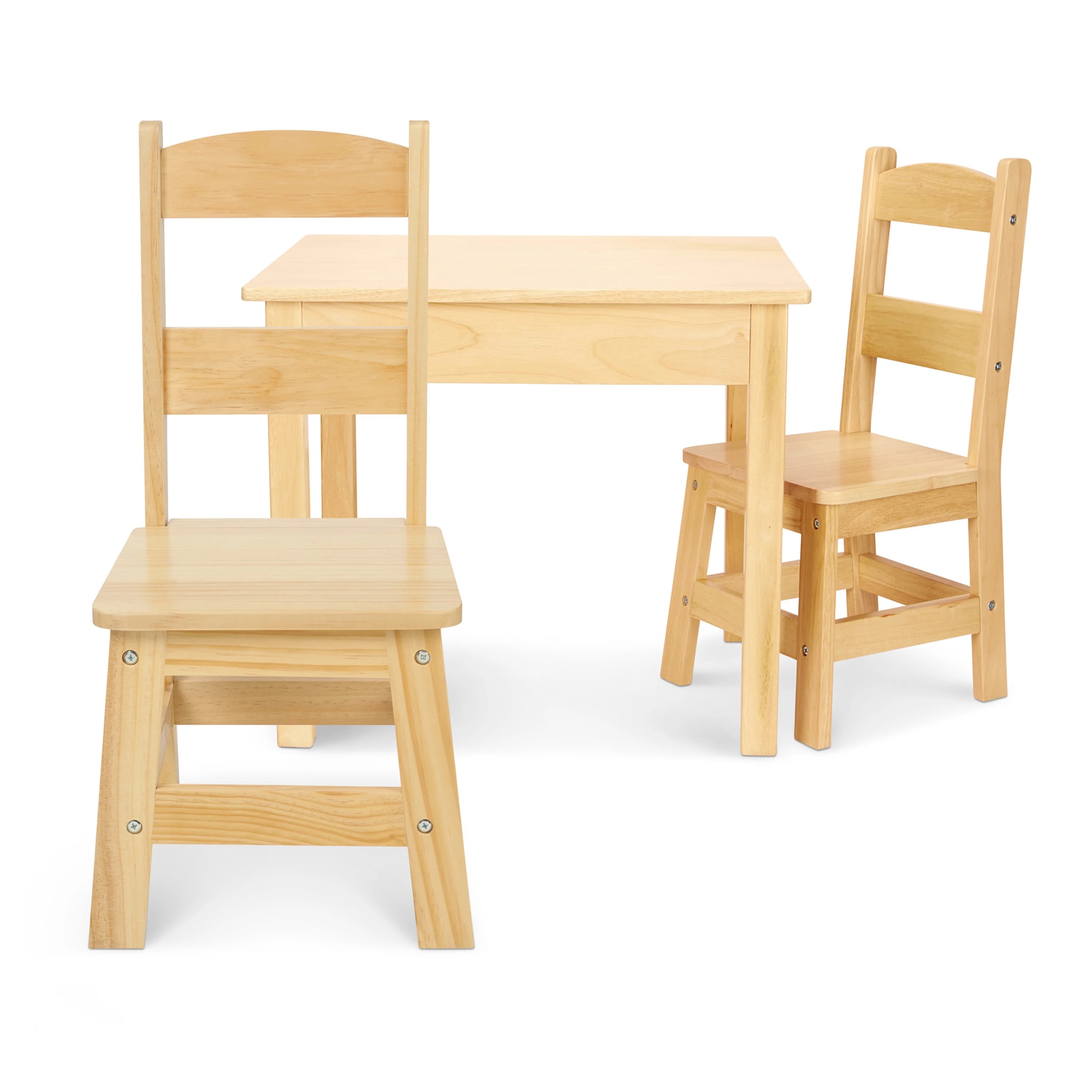 Solid Wood Table and 2 Chairs Set J490