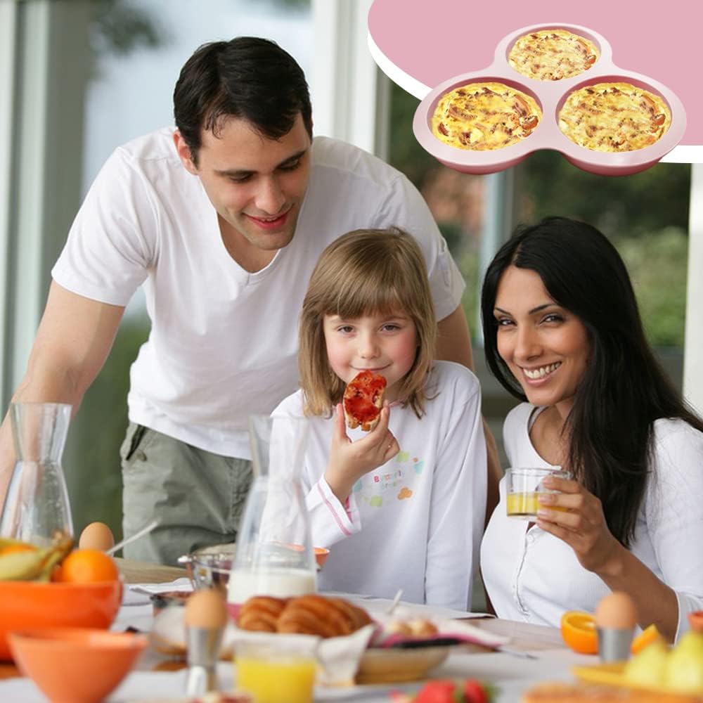 3 Pcs Silicone Nonstick Air Fryer Egg Mold D515