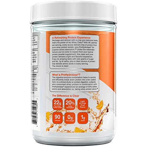 Whey Protein Isolate Powder Orange Dreamsicle 1.1lb 19 Servings L70354