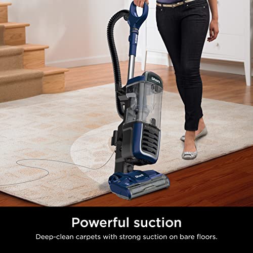 Navy Upright Vacuum with HEPA Filtration B727