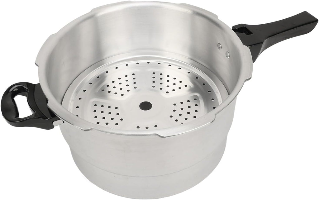 Stainless Steel Pressure Cooker with Safety Valves and Steaming Plate W5393