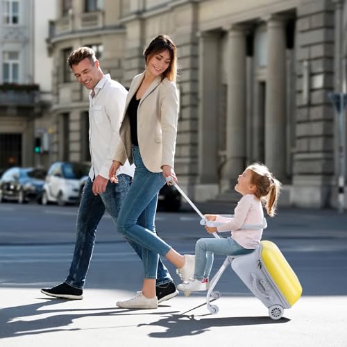 20 inch Hardside Ride on Kids Luggage with Spinner Wheels R143