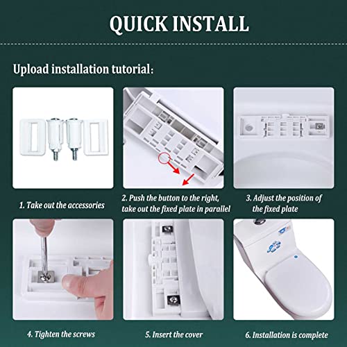 Square Toilet Seat with Adjustable Hinges H234030