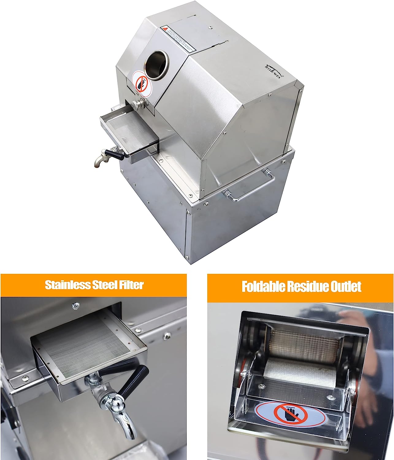 Stainless Steel Electric Sugar Cane Juice Machine A23377