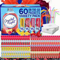60 Flavored Drink Mix Packets Variety Pack S86036