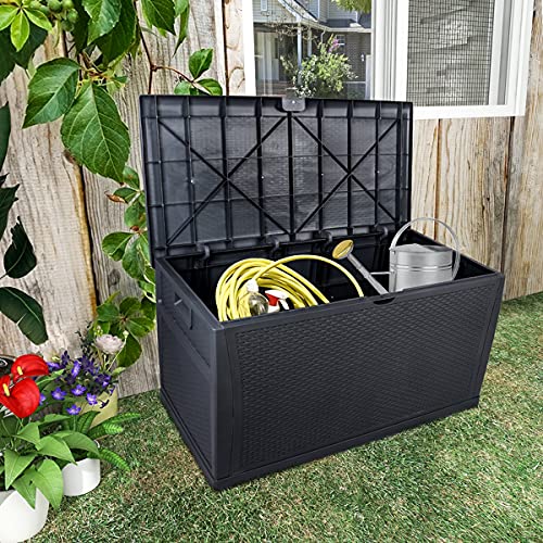 Brown 51 Gallon Waterproof Deck Storage Box O813