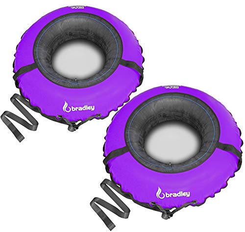 2 Pack Inflatable Sledding Tubes with Heavy Duty Cover I781358