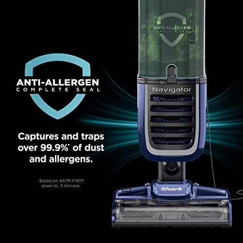 Navy Upright Vacuum with HEPA Filtration B727