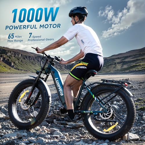 26"x4" Fat Tire Electric Mountain Bike with 1000W Peak Motor M439607