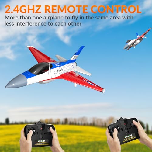 F16 Falcon Fighter Jet RC Plane with LED Lights, 2 Channel, 2 Batteries X3017