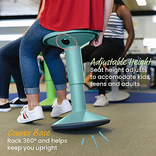 Black Adjustable Height Active Stool Q381809