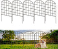10 Pack Rustproof Coated Metal Garden Fence Border J678