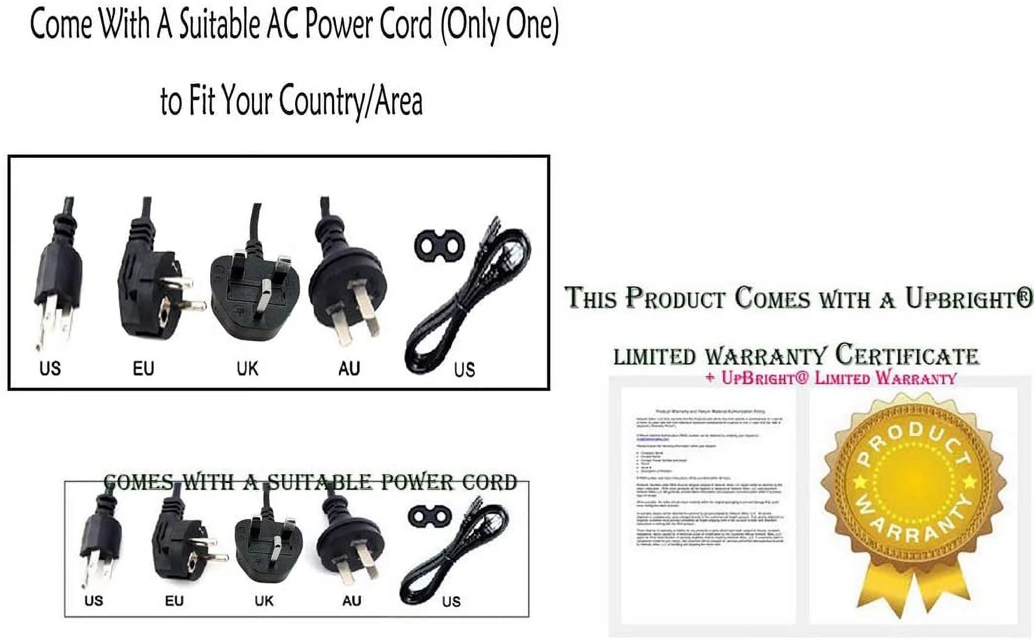 12V DC Power Supply Adapter J493414