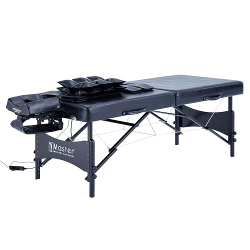 30" Black Portable Massage Table with Airbags Y939