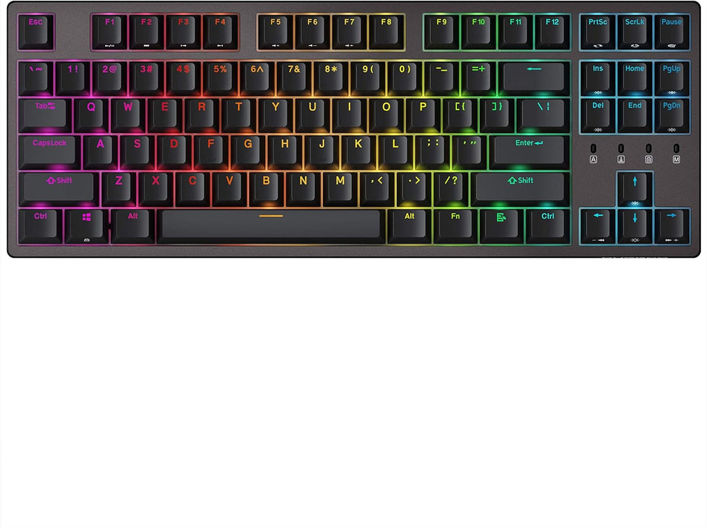 87 Keys Mechanical Gaming Keyboard with Cherry Blue Switches V5199