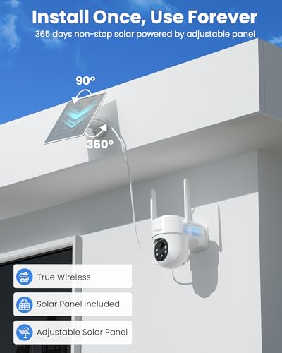 3MP Pan Tilt 360° WiFi Security Camera with Color Night Vision P14976