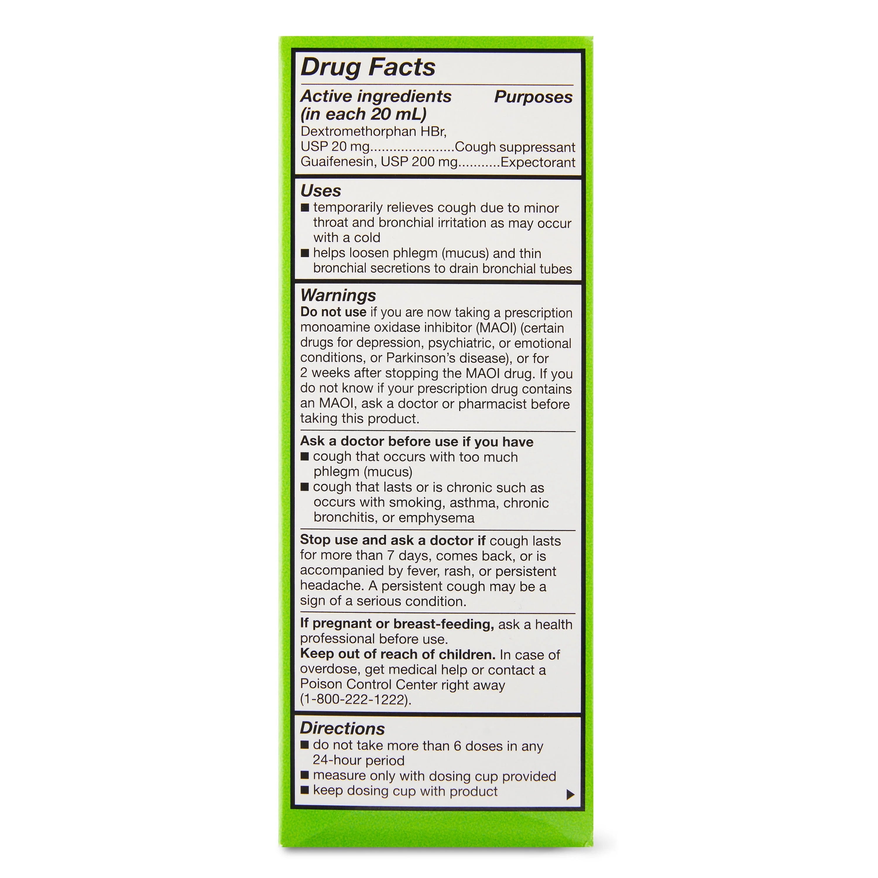 Raspberry Flavor Cough and Chest Congestion DM, 8 fl oz N6608