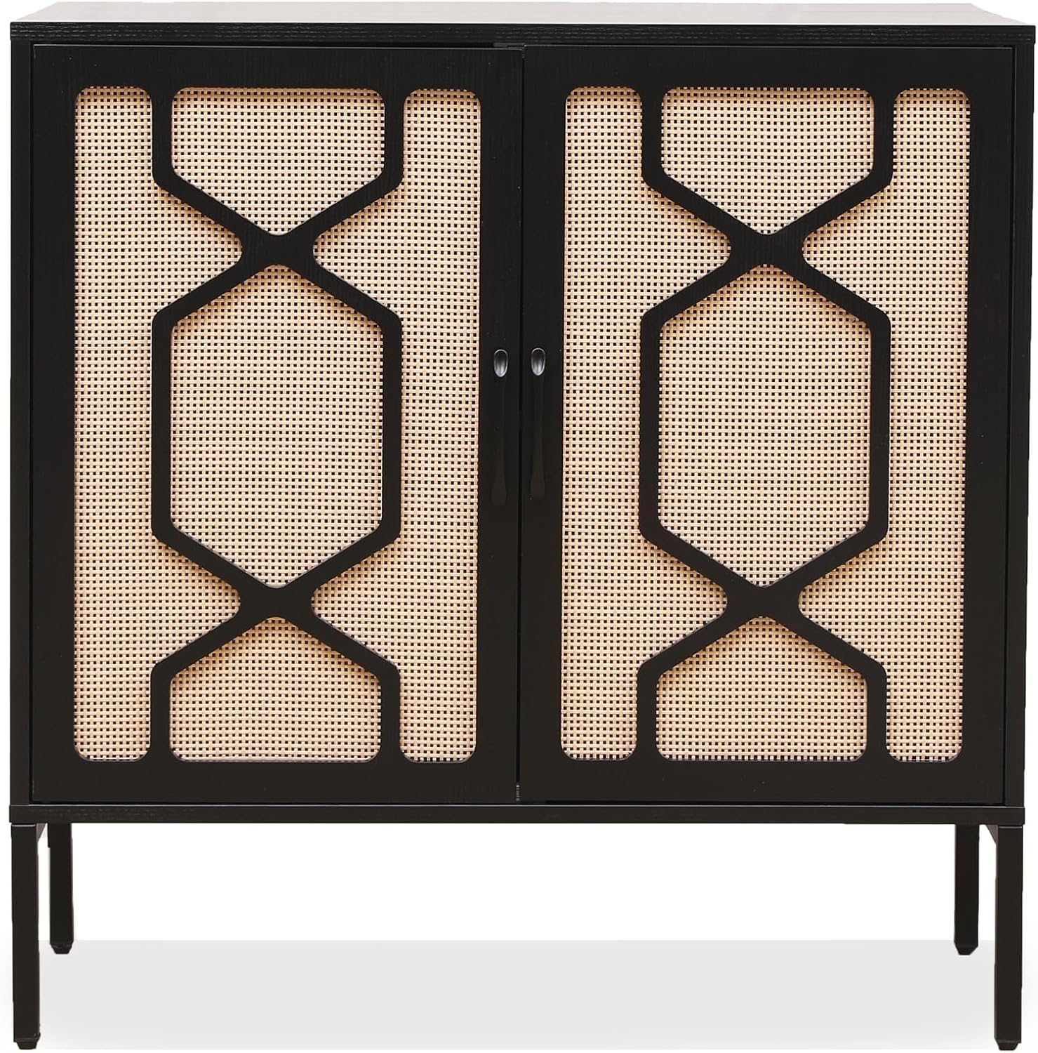 Rattan Sideboard Cabinet with Adjustable Shelf and 2 Doors M767970