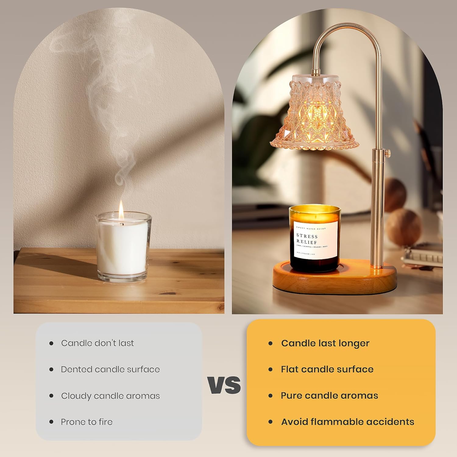 Candle Warmer Lamp with Timer & Dimmer Y163113