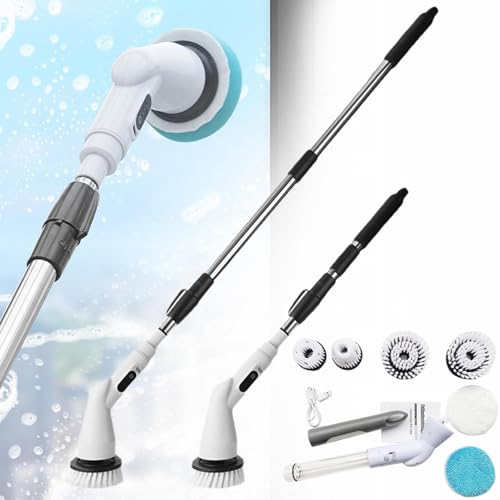 Cordless Electric Spin Scrubber with 9 Replaceable Brush Heads V93251