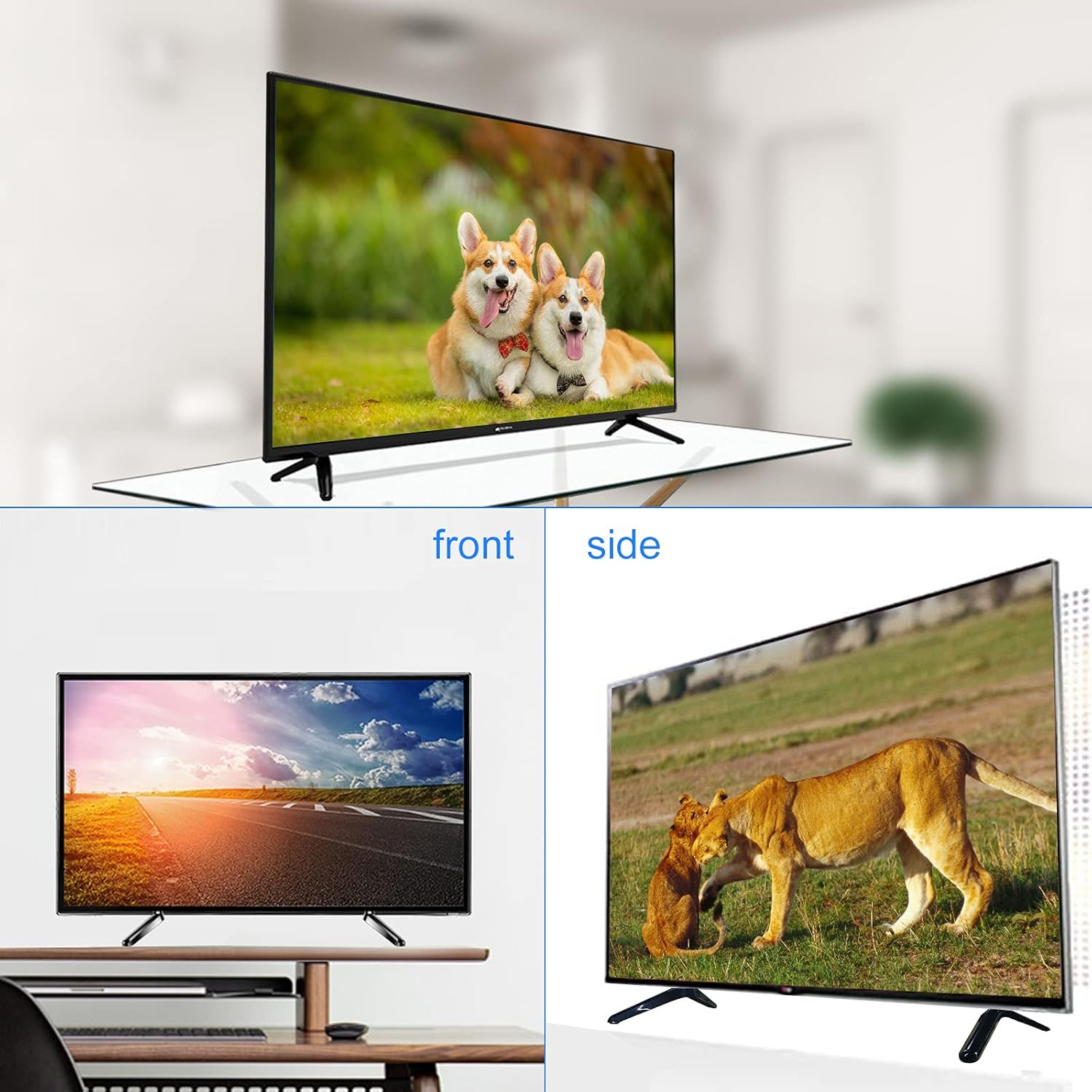 Black TV Stand with Screw Set Z6840