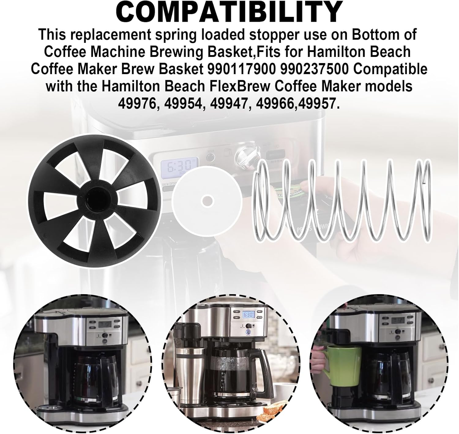Coffee Maker Brew Basket Water Stop Valve Kit N3192