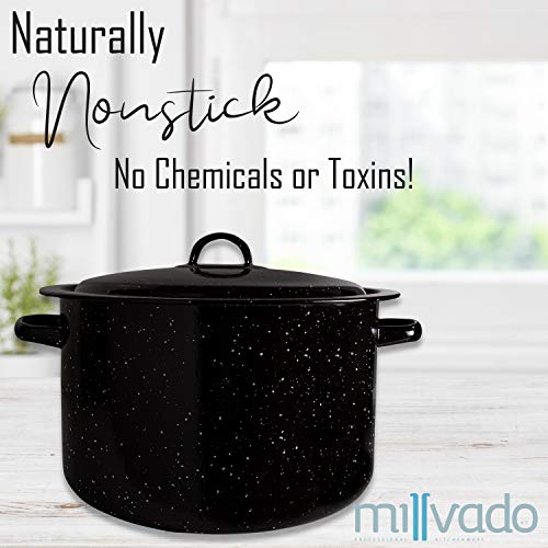 12 Qt Nonstick Enamel Stockpot with Lid M48550