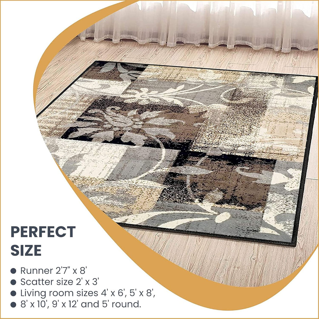 Beige 5' x 5' Area Rug I944506
