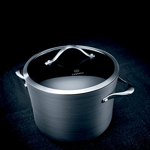 Black 8-quart Nonstick Stock Pot Q8077